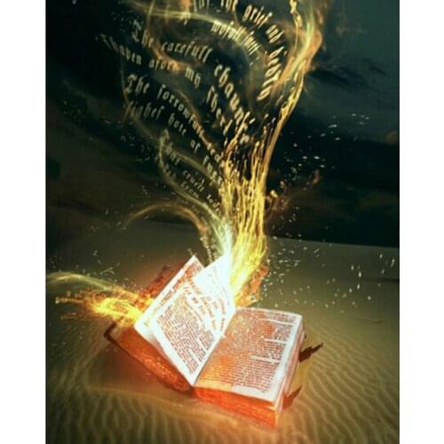 YIKEE diamond painting The time in the book,diamond paintings mosaic picture,3d embroidery K933