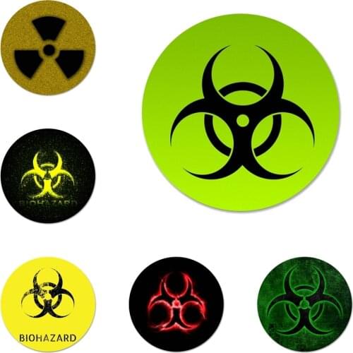 Biohazard symbol Icons Pins Badge Decoration Brooches Metal Badges For Clothes Backpack Decoration 58mm