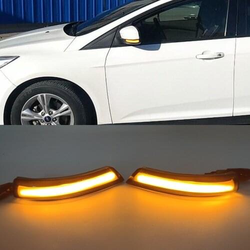 1Pair Dynamic Turn Signal Light Side Mirror Indicator Blinker Lamp For Ford Focus 2 MK2 Focus 3 MK3 3.5 For Mondeo MK4 EU