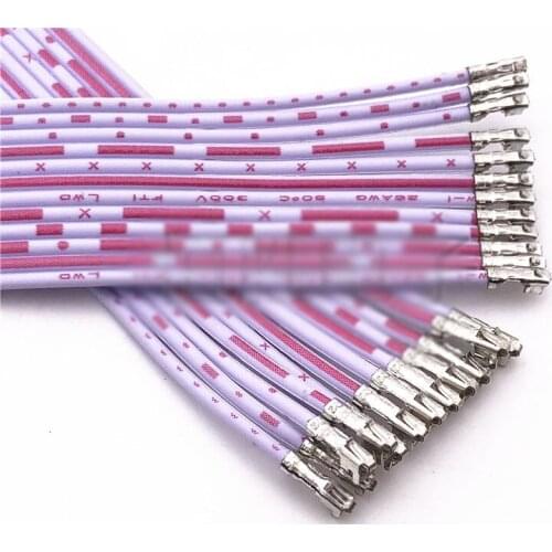 1000pcs SH 1.0mm Female Crimps with Cable 28AWG 500mm 50cm