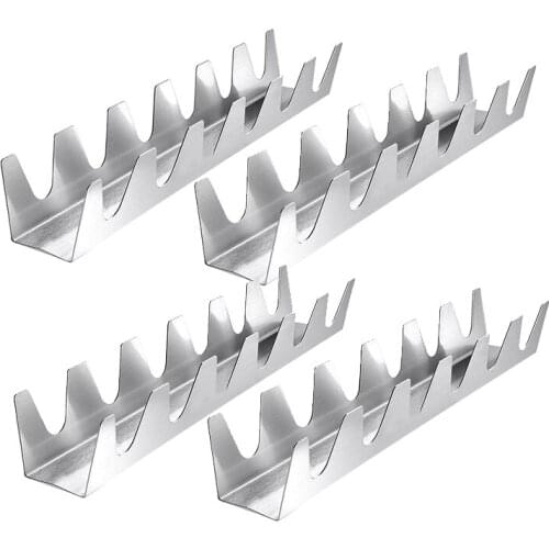 4 Pack 6 Holds Taco Holder Stainless Steel Taco Rack Shell Taco Display Stand Burrito Tortilla Plate Tray Food Holder