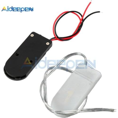 5Pcs/lot CR2032 Button Coin Cell Battery Socket Holder Case Cover Box With ON/OFF Switch Black White