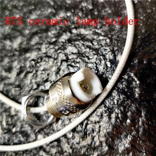 7pcs R7S ceramic lamp holder lamp head lamp LED lamp head tube heating