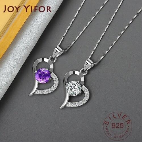 925 Sterling Silver Necklace Lady Elegant Colorful Zircon Necklace Fashion Circle Tassel Sterling Silver Jewelry Round Necklace