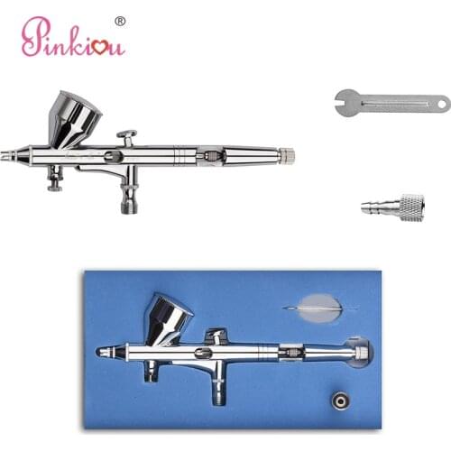 Pinkiou Dual Action makeup Airbrush Kit 1 Set tattoo mini Car Cake Air Brush Painting