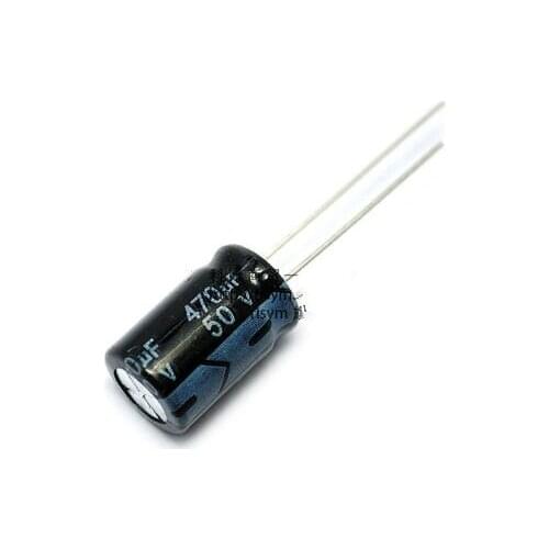 Free freight 50V 470UF 105 degree electrolytic capacitor 470UF/50V 10 * 17