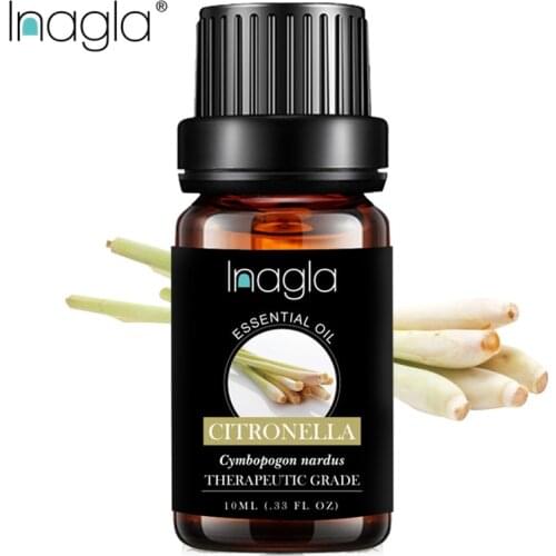 Inagla Citronella 10ML Essential Oils 100% Pure Natural Pure Essential Oils for Aromatherapy Diffusers Oil Home Air Care