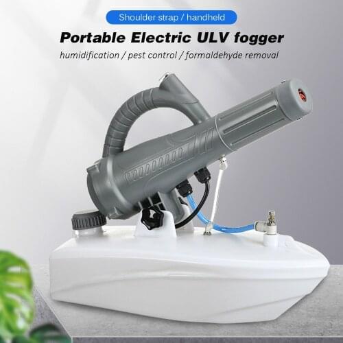 Electric ULV Fogger Portable Ultra-Low Volume Atomizer Sprayer Fine Mist Blower Humidifier Pesticide Nebulizer 5L