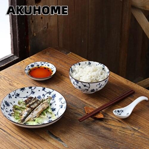 Japanese-style Ceramic Gift Box with Dishes Tableware for One-person Food Set Gift Bowls Dinnerware Set Plates