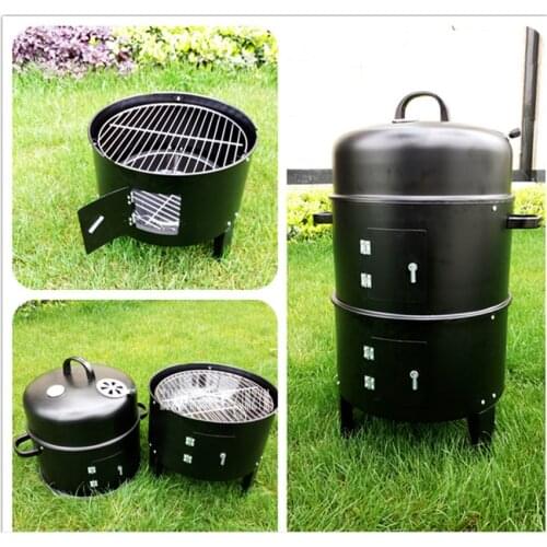 High quality smoked oven, charcoal BBQ grill, grill outdoor grill, outdoor smoked grill 40*80CM Multi-function barbecue pits