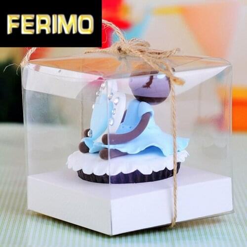 Single Plastic Boxes Transparent Boxes PP boxes With Inster and Jute 24pcs