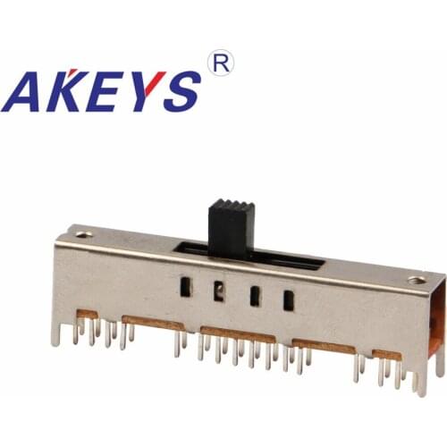 SS-47D01 4P7T Four pole seven throw 7 position slide switch 32 pin DIP type with 4 fixed pin handle heights can be customized