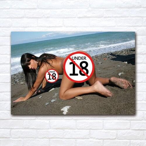 Pop Wall Art Canvas Painting Sexy Girl Hot Body Poster and Print Horizontal Picture for Living Room BedRoom Decor