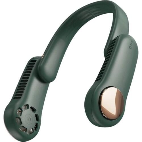 Portable Neck Sports Fan,Wearable Personal USB Rechargeable Hand Free Lazy Neckband Fan for Office Outdoor Travel
