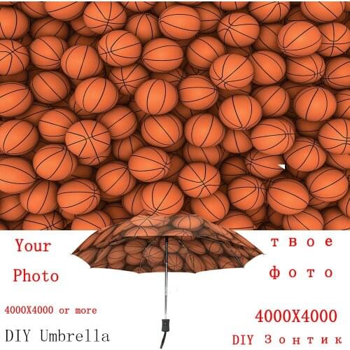 Custom Design Folding Umbrella Women and Men Umbrella Full-automatic DIY Rain Umbrellas for Gift