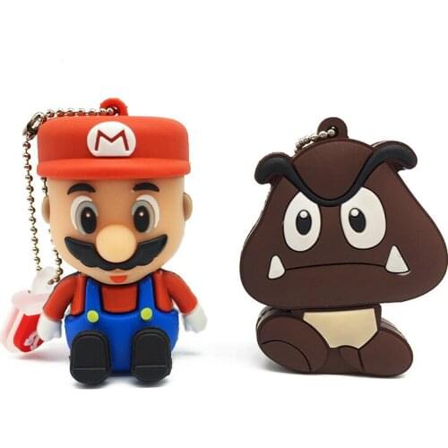 Super Mario mushroom cute usb flash drive gift 8g game lovers gadget custom cartoon funny creative usb flash drive usb3.0 stick