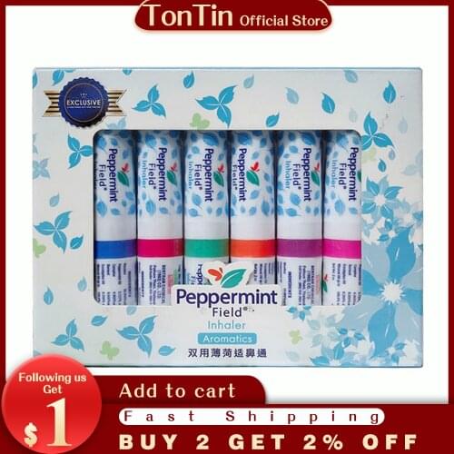 Thailand Mint Cylinder Nasal Inhaler Refresh Brain Anti Fatigue Cure Stuffy Nose Rhinitis Nasal Aspirator refreshing dizziness