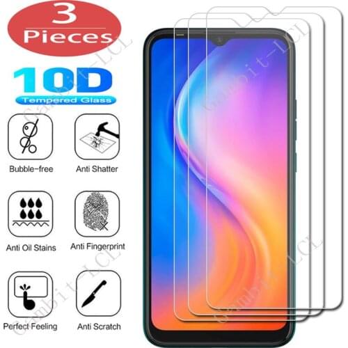 3Pcs Protection Glass For Tecno Spark 3 Pro 4 Air Lite 5 6 Go 2020 7 7P 7T 2021 Tempered Screen Protective Protector Cover Film