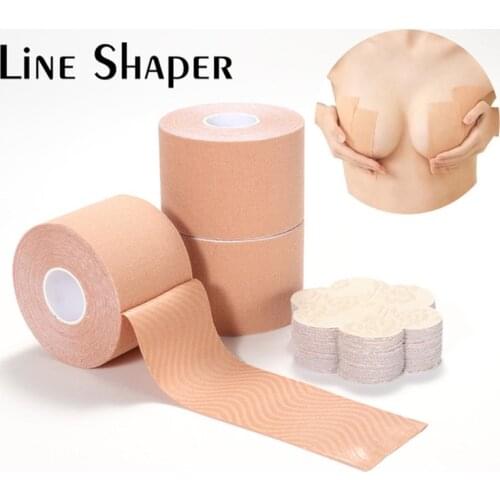 1 Roll 5M Boob Tape Women Breast Nipple Covers Push Up Bra Body Invisible Breast Lift Tape Adhesive Bras Intimates Sexy Bralette