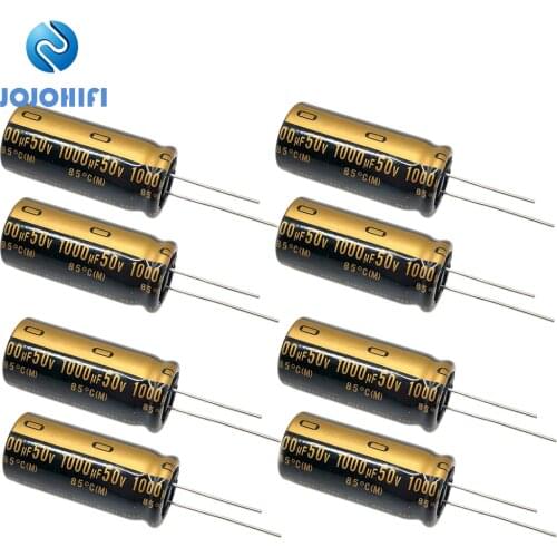 1pcs/2pcs/4pcs/6pc/8pc 1000UF 50V 18x40mm 85 ℃ Pitch 7.5mmmm 50V/1000UF MUSE KZ Audio Fever Electrolytic Capacitor for AMP Board