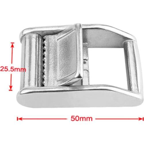 1Pc Stainless Steel 316 Cam Buckle Ratchet Buckle For 1"" Tie Down Strap Webbing Cargo Lashing Lash Luggage Bag Belt Boats Parts