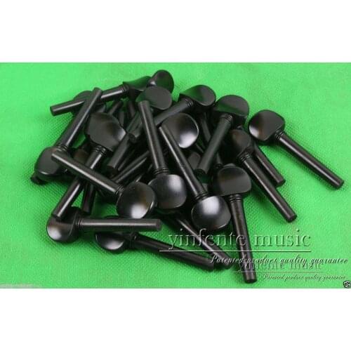 20pcs 16inch Viola peg Natural Ebony Viola Pegs Accessories Advance Model Violin Accessory Violin parts