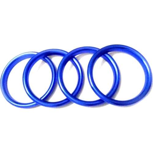 4-pack Air Vent Outlet Rings Sticker Decorative Cover Trim fit for Audi A3,Car Interior Accessories