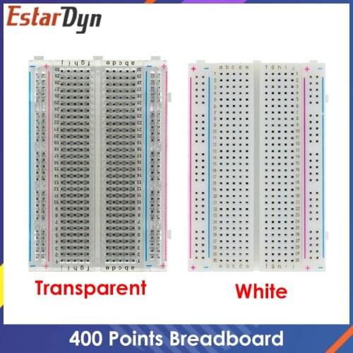 400 holes/tie points Breadboard Solderless Prototype PCB Board 400 Pin for Arduino Raspberry Pi