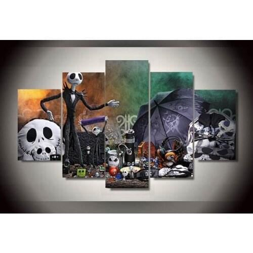 5 a nightmare before Christmas home decoration painting on the wall art hd picture printed on the canvas painting works of art