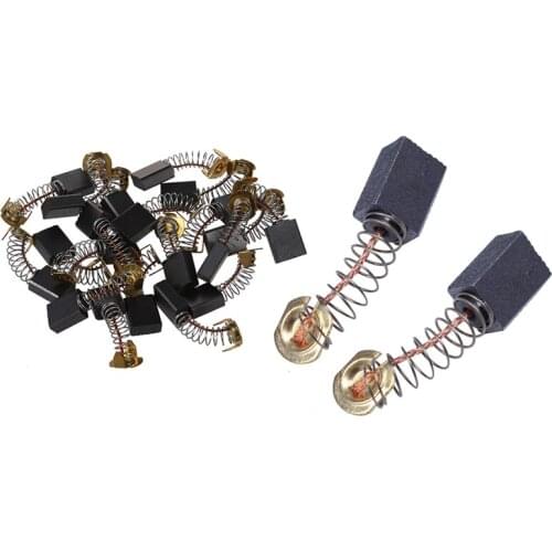 8 Pcs 12 x 9 x 6mm Electric Angle Grinder Carbon Brushes CB411 & 20 Pcs Carbon Brushes for Makita CB-153 CB153 Saw 6.3mm x 13