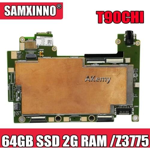 Akemy T90CHI tablet motherboard With 64GB SSD 2G RAM /Z3775 For Asus TransBook T90CHI T90 Mainboard logic board System Board