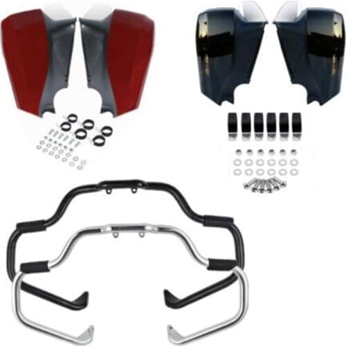 Motorcycle Mustache Engine Guard Bar Lower Fairing For Indian Chieftain chief classic 2014-2018 Roadmaster 2015-2020 Springfield