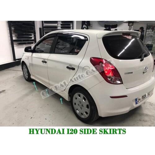 For Hyundai I20 Side Skirt 2009-2014 Sill Trim Car Styling Auto Accessory Universal Spoiler Mud Flaps Lip Splitter Bumper Rack