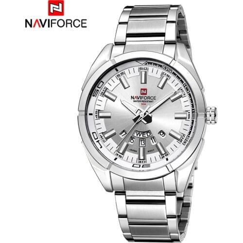 NAVIFORCE Brand Watches Men Quartz Watches Mans Steel Watch Fashion Auto Date Wristwaches Drop Shipping Wholesale Reloj Hombre