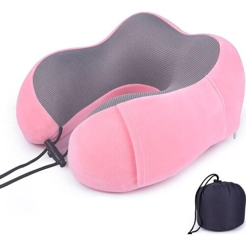 Travel Memory Foam Neck Pillow U-Shaped Portable Cervical Repair Pillow For Airplane Car Office Nap Head Support Bedding Cushion