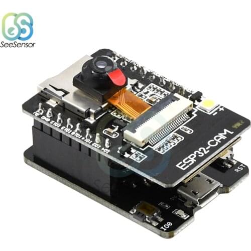 ESP32-CAM-MB ESP32 serial to WiFi ESP32 CAM Development Board 5V Bluetooth with OV2640 Camera Module CH340G Micro USB to Serial