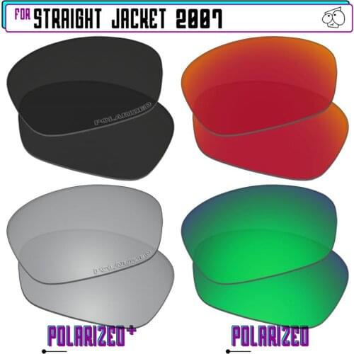 EZReplace Polarized Replacement Lenses for - Oakley Straight Jacket 2007 Sunglasses - BkSrP Plus-RedGreenP