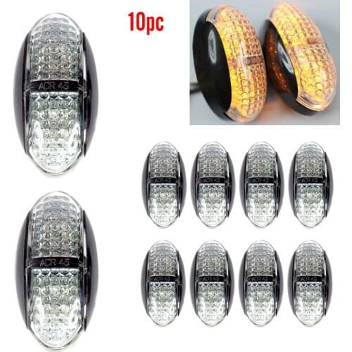 Brand New High Brightness 10pcs Side Marker Light Rear 4Led IP68 Car Truck Lorry Clearance Trailer Lamp Camper