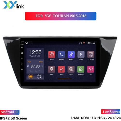 HOT SALE 10.1 inch screen Android 8.1 car gps navigation for Volkswagen Touran 2015-2018 car multimedia player radio no 2 din