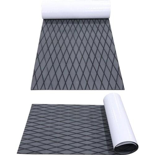 EVA Foam Faux Teak Boat Deck Mat Decking Sheet Yacht Flooring Anti Skid Mat Self Adhesive Vehicle Pad