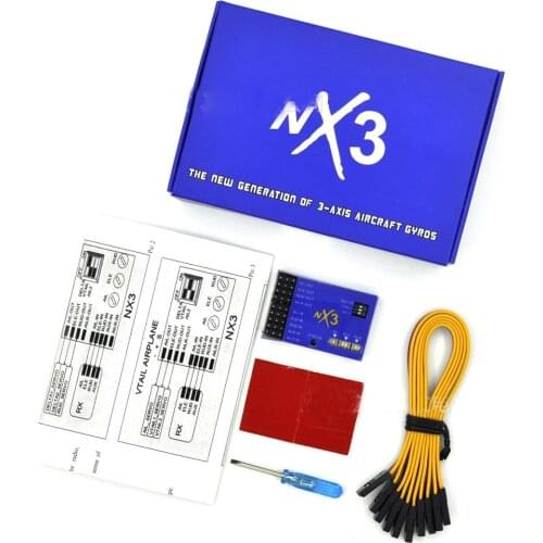 NX3 Flight Controllers 3D Fixed-Wing 3 Axis Gyro Flight Controllers Autobalance Stabilizer For RC Airplane Drone Accessories New
