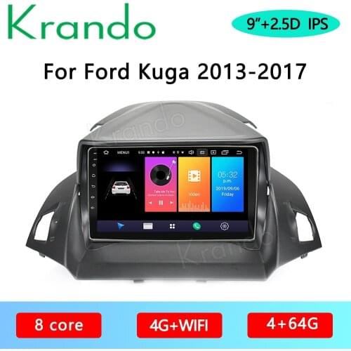 Krando Android 10.0 9" For Ford kuga 2013-2017 Car Radio Player Gps Navigation Multimedia System