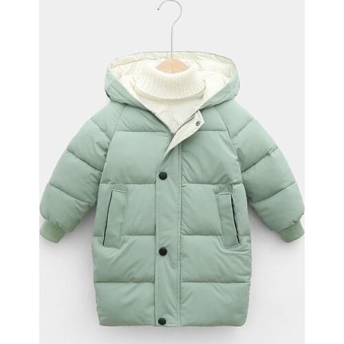 Fashion Boys Snow Parka Winter Jacket Girls kids Down Cotton Coat Waterproof Snowsuit Children Zipper Sport Clothes TZ602