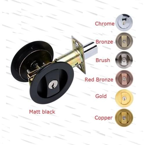 Round Swing Door Lock set Kit 35-50mm Door Conceal