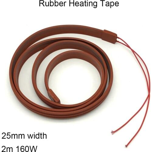160W 220V High Temperature Resistance Silicone Rubber Heating Cable and Heating Tape for Heat Trace
