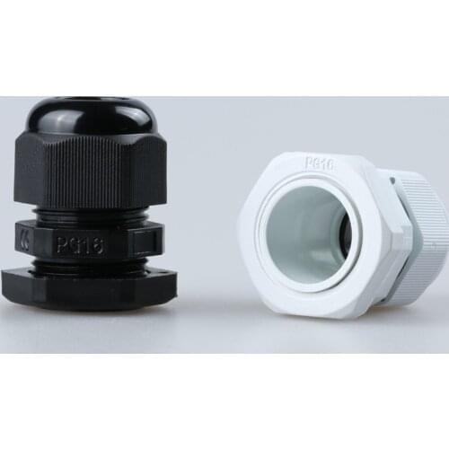 100PCS M16X1.5 for 4-8mm Cable IP68 Waterproof Nylon Plastic Cable Gland Connector