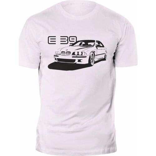 New T Shirt Germany Car Fans E39 Classic M Power M5 Tee 100% Cotton White Custom Print 2018 Hot Sale Super Fashion Tee Shirt