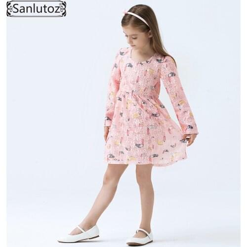 Girls Dress Brand Kids Clothes Children Girls Clothing Spring Lace Dress for Princess Holiday Party Wedding Baby Toddler