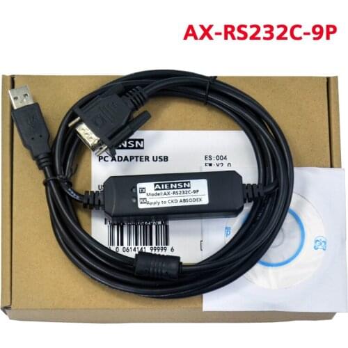 Suitable for CKD servo drive ABSOdex data line AX-RS232C-9P communication line debugging line USB