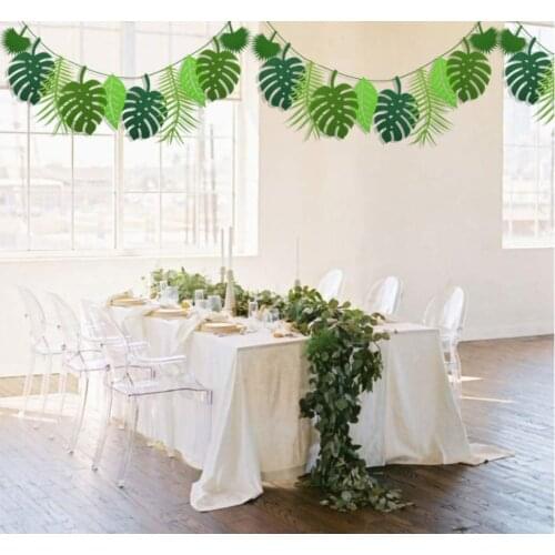 Hawaii Party Banner Luau Turtle Leaves Party Summer Beach Party Wedding Birthday Hawaiian Party Aloha Tropic Safari Palm Leaf De